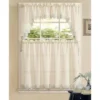 Kate Aurora Country Farmhouse Living Complete 4 Piece Orchard Sheer Embroidered Kitchen Curtain Tier & Swag Valance Set - Beige -Home Decor Store GUEST 00c28132 0130 416e bae9 3f33750e11ac