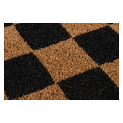 1'6"X2'6" Geometric Woven Door Mat Black/Natural - Erin Gates By Momeni 4 1'6"X2'6" Geometric Woven Door Mat Black/Natural - Erin Gates By Momeni - Image 2
