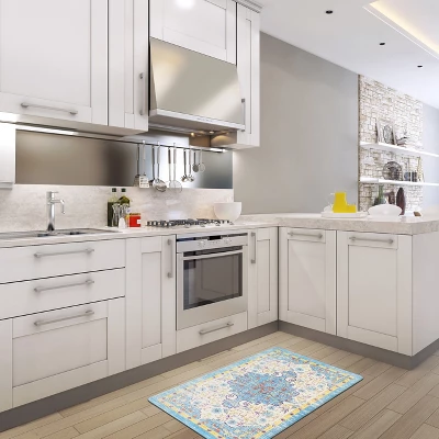 World Rug Gallery Traditional Bohemian Vintage Anti Fatigue Standing Mat 6 World Rug Gallery Traditional Bohemian Vintage Anti Fatigue Standing Mat - Image 4