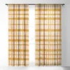 Kierkegaard Design Studio Hygge Retro Stripe Painted Plaid Single Panel Sheer Window Curtain - Deny Designs -Home Decor Store GUEST 03d902e5 577f 49fe 8cfe 55f93f62409f