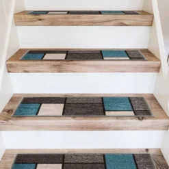World Rug Gallery Contemporary Modern Boxes Non-Slip Stair Treads 14 World Rug Gallery Contemporary Modern Boxes Non-Slip Stair Treads -Home Decor Store GUEST 05e50781 0039 4b28 95c7 c59161ccc3ad