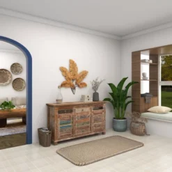 Metal Leaf Clutter Palm Wall Decor With Distressed Textured Brown - Olivia & May -Home Decor Store GUEST 06201d11 1cb6 4519 9f72 b1bb15c7eb3a