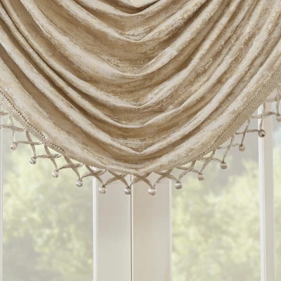 46"x38" Aurora Jacquard Window Valance Gold - SunSmart 4 46"x38" Aurora Jacquard Window Valance Gold - SunSmart - Image 2