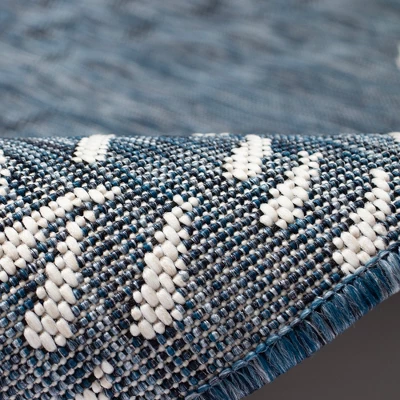 Liora Manne Carmel Indoor/Outdoor Rug Navy 11 Liora Manne Carmel Indoor/Outdoor Rug Navy - Image 9