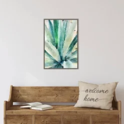 16" X 23" Rustic Succulent II By Irena Orlov Framed Canvas Wall Art - Amanti Art -Home Decor Store GUEST 09b7549b aa60 44a6 9fa5 60c1789fd5b9