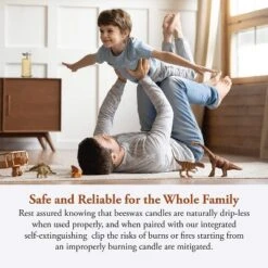 Candle By The Hour 48-Hour Vertical Candle, Eco-friendly Natural Beeswax With Cotton Wick -Home Decor Store GUEST 0b5daa8e 0713 4e96 9961 5502df4420ea