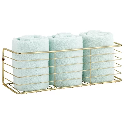 MDesign Wide Metal Wall Mount Storage Organizer Display Shelf - 2 Pack, Black 8 MDesign Wide Metal Wall Mount Storage Organizer Display Shelf - 2 Pack, Black - Image 6