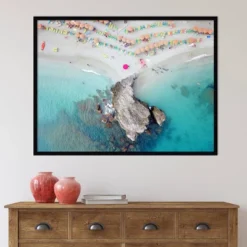 41" X 31" Oyster Rock By Rachel Dowd Framed Wall Art Print Black - Amanti Art -Home Decor Store GUEST 0c35754c f219 404d b474 2fb5aebca91d