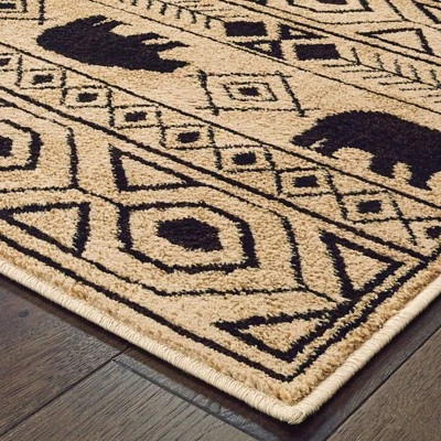 Weston Geometric Impressions Area Rug Ivory/Black - Captiv8e Designs 3 Weston Geometric Impressions Area Rug Ivory/Black - Captiv8e Designs