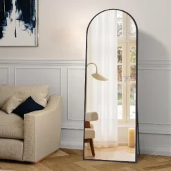 Muselady 63" Height X 20" Width Oversize Arch-Crowned Top Full Length Floor Mirror With Stand-The Pop Home -Home Decor Store GUEST 0ebf8710 d505 41d2 8674 a0394acd09a7