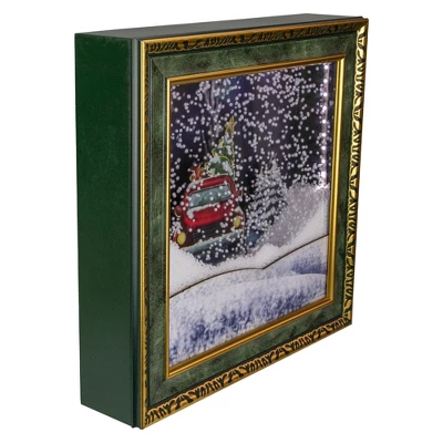 Northlight 31" LED Lighted Musical Snowing Retro Truck Wall Plaque 3 Northlight 31" LED Lighted Musical Snowing Retro Truck Wall Plaque
