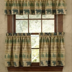 Park Designs Bear Tracks Lined Tiers 72" X 24"