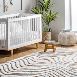 5'3"x7'6" Ina High-Low Waves Tassel Area Rug Beige - NuLOOM -Home Decor Store GUEST 13a6648b 2ba9 402e 9f62 360e302686e5