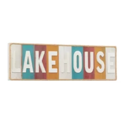 Wooden Sign Lake House Wall Decor White - Olivia & May -Home Decor Store GUEST 14015ec4 bf23 4e29 b798 acea50bc2f2b