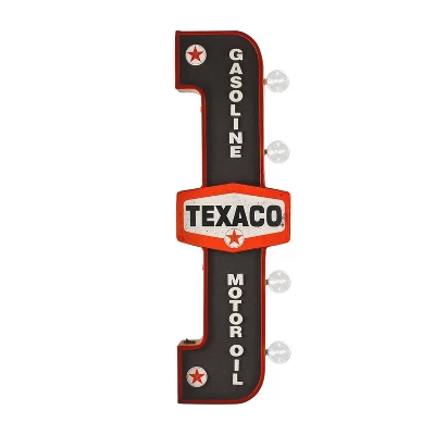 Officially Licensed Vintage Texaco LED Marquee Sign Red/Black - American Art Decor 6 Officially Licensed Vintage Texaco LED Marquee Sign Red/Black - American Art Decor - Image 4