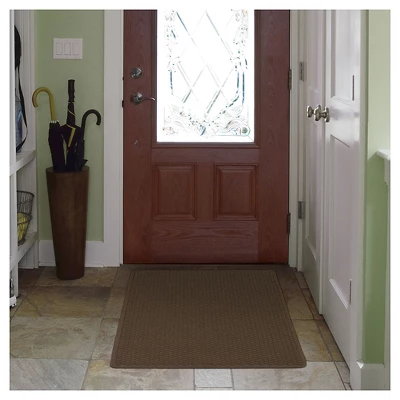 3'x4' Solid Doormat Light Brown - HomeTrax 3 3'x4' Solid Doormat Light Brown - HomeTrax