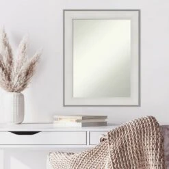 23" X 29" Non-Beveled Imperial White Wall Mirror - Amanti Art -Home Decor Store GUEST 1b805a27 e979 4114 8deb ce0dbaa97343
