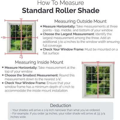 Linen Avenue Cordless 5% Solar Screen Standard Roller Shade, White, Fawn, And Sand 8 Linen Avenue Cordless 5% Solar Screen Standard Roller Shade, White, Fawn, And Sand - Image 6