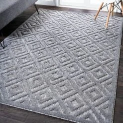 Portmany Neutral Diamond Trellis Indoor/Outdoor Area Rug - JONATHAN Y -Home Decor Store GUEST 1fbe62a3 8efc 40eb 89cd 20235f95b7b4