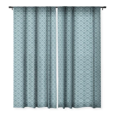 Heather Dutton Solstice Teal Single Panel Sheer Window Curtain 84" X 50" - Deny Designs 4 Heather Dutton Solstice Teal Single Panel Sheer Window Curtain 84" X 50" - Deny Designs - Image 2