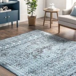 NuLOOM Prestyn Machine Washable Faded Trellis Area Rug -Home Decor Store GUEST 228baed3 4e2c 40f5 865b 3e97d89ca8b1