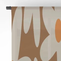 Kierkegaard Design Studio Daisy Time Retro Floral Pattern Single Panel Sheer Window Curtain - Deny Designs -Home Decor Store GUEST 23429cba 014d 4e66 89a1 6d113e462f49