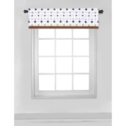 Bacati - Stars Green Blue Beige Window Valance -Home Decor Store GUEST 2452ec8c 9359 46f9 a65f 27aa477c7826