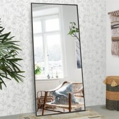 Caroline 71"H*31.5" W Oversized Full Length Metal Framed Leaning Floor Mirrors-The Pop Home -Home Decor Store GUEST 245ea41d 79f2 441f 9816 02abc5faee03