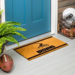 Evergreen Cleveland Browns Logo Turf Mat, Brown- 28 X 16 Inches Indoor Outdoor Doormat -Home Decor Store GUEST 25de17d2 e54f 4cd2 aa5c 55924cd0b154