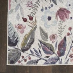 Nourison Washables Floral Indoor Non-Skid Area Rug -Home Decor Store GUEST 2825ae76 9fc2 43d8 81c8 f5924f27a474