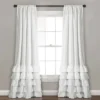 Home Boutique Allison Ruffle Window Curtain Panels White 40X95 Set -Home Decor Store GUEST 28b13538 9bb2 4837 b362 7a05e1365d4c