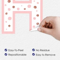 Big Dot Of Happiness 1st Birthday Little Miss Onederful - Peel And Stick Girl First Birthday Party Large Banner Wall Decals - Happy Birthday 10 Big Dot Of Happiness 1st Birthday Little Miss Onederful - Peel And Stick Girl First Birthday Party Large Banner Wall Decals - Happy Birthday -Home Decor Store GUEST 28b8461e 6787 41ba b011 3f13ffa13fc3