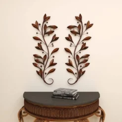 Metal Leaf Wall Decor Set Of 2 Brown - Olivia & May -Home Decor Store GUEST 2a275a17 a42b 4d32 a482 43701979cfff