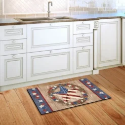 Briarwood Lane Americana Barnstar Patriotic Doormat Primitive Wreath Indoor Outdoor 30" X 18" -Home Decor Store GUEST 2bf74129 b02a 4c74 baa3 0032eb0e74bf