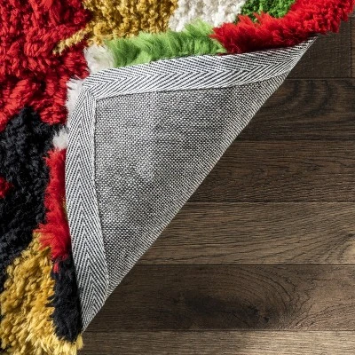 NuLOOM Handmade Carnival Abbey Shaggy Area Rug 8 NuLOOM Handmade Carnival Abbey Shaggy Area Rug - Image 6