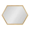 22" X 31" Laverty Hexagon Wall Mirror Gold - Kate & Laurel All Things Decor -Home Decor Store GUEST 2cf0372c 3651 424e a758 5b102ad04142