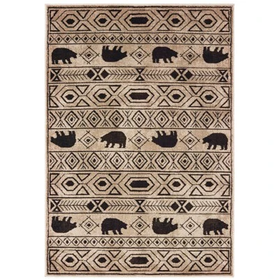 Weston Geometric Impressions Area Rug Ivory/Black - Captiv8e Designs 5 Weston Geometric Impressions Area Rug Ivory/Black - Captiv8e Designs - Image 3