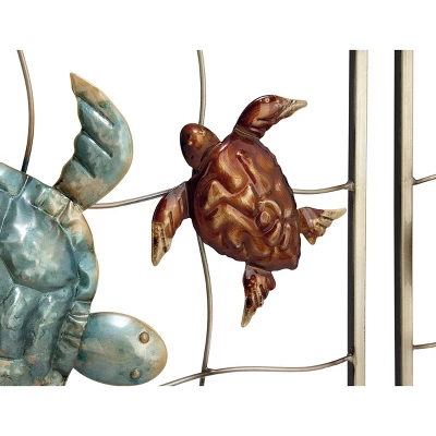 Set Of 2 Metal Turtle Wall Decors - Olivia & May 3 Set Of 2 Metal Turtle Wall Decors - Olivia & May