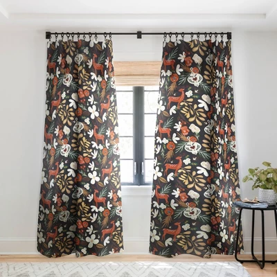 Marta Barragan Camarasa Christmas Holiday Night III Single Panel Sheer Window Curtain - Deny Designs 5 Marta Barragan Camarasa Christmas Holiday Night III Single Panel Sheer Window Curtain - Deny Designs - Image 3
