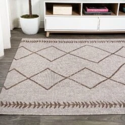 Derya Diamond Trellis Indoor/Outdoor Area Rug - JONATHAN Y -Home Decor Store GUEST 2f1a8987 cc66 4004 8ecc bfbbb6cf0a6c