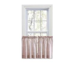 Ellis Curtain Plaza Classic Ticking Stripe Printed On Natural Ground 1.5" Rod Pocket Tailored Tiers Brick 11 Ellis Curtain Plaza Classic Ticking Stripe Printed On Natural Ground 1.5" Rod Pocket Tailored Tiers Brick -Home Decor Store GUEST 2f8a9516 7998 446f 955f c026df71cca9