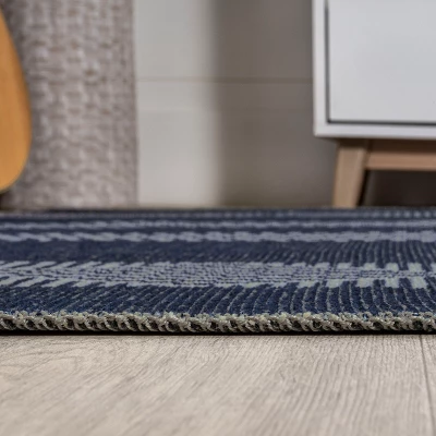 Nautisk Trellis Stripe Machine-Washable Area Rug - JONATHAN Y 11 Nautisk Trellis Stripe Machine-Washable Area Rug - JONATHAN Y - Image 9