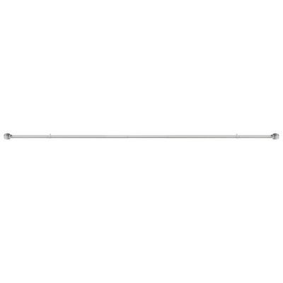 Hastings Home Curtain Rod, Silver With Cone Finials 8 Hastings Home Curtain Rod, Silver With Cone Finials - Image 6