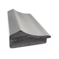 31" X 31" Non-Beveled Peak Polished Nickel Narrow Bathroom Wall Mirror - Amanti Art