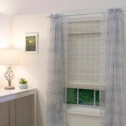 Radiance Bayshore 30-in Cordless White Roman Shade