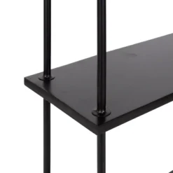 21" X 32" Walters Wood/Metal 3 Tier Shelving Black - Kate & Laurel All Things Decor -Home Decor Store GUEST 355bcd68 12a5 4ec1 8778 2f7c80508db1