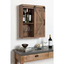 Decorative Wall Storage Cabinet With Sliding Barn Door Rustic Brown - Kate & Laurel All Things Decor 17 Decorative Wall Storage Cabinet With Sliding Barn Door Rustic Brown - Kate & Laurel All Things Decor -Home Decor Store GUEST 36404853 93b9 4f4b 8c67 b0959660acb9