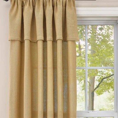 Park Designs Burlap Valance Panel 4 Park Designs Burlap Valance Panel - Image 2