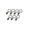 Versailles Home Fashions 7pk Steel Clip Window Curtain Rings - Brushed Nickel -Home Decor Store GUEST 39db29c7 7e78 4394 a854 6cb7af0c5e1f