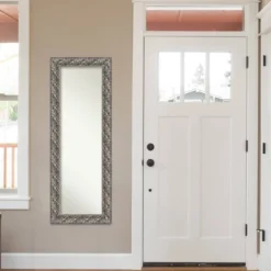 20" X 54" Non-Beveled Silver Luxor Wood On The Door Mirror - Amanti Art -Home Decor Store GUEST 3a752061 83af 4276 8f00 11d4fa8b1294